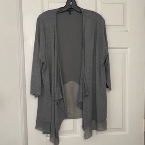 Lane Bryant Elegant Gray Cardigan